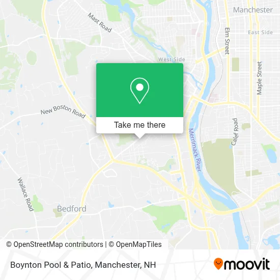 Boynton Pool & Patio map