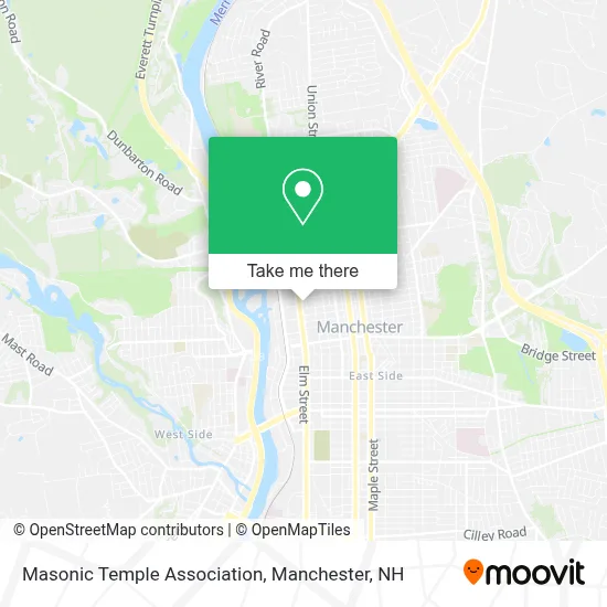 Masonic Temple Association map