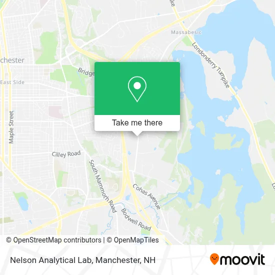 Nelson Analytical Lab map