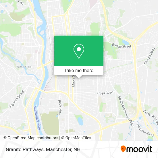 Granite Pathways map
