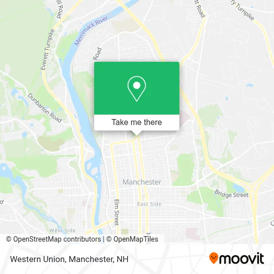 Western Union map