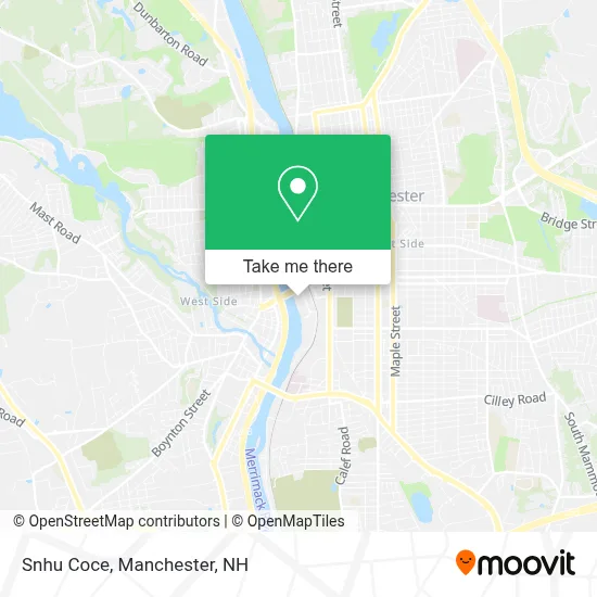 Snhu Coce map