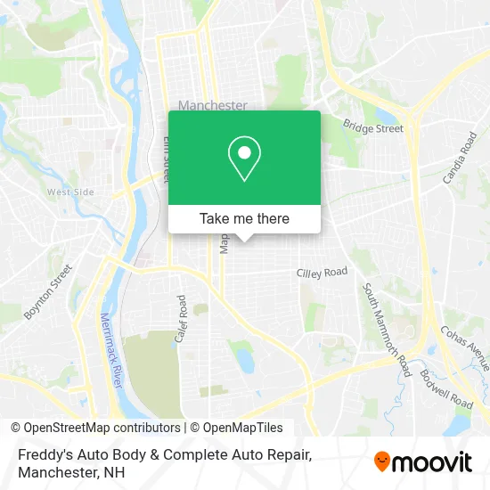 Freddy's Auto Body & Complete Auto Repair map