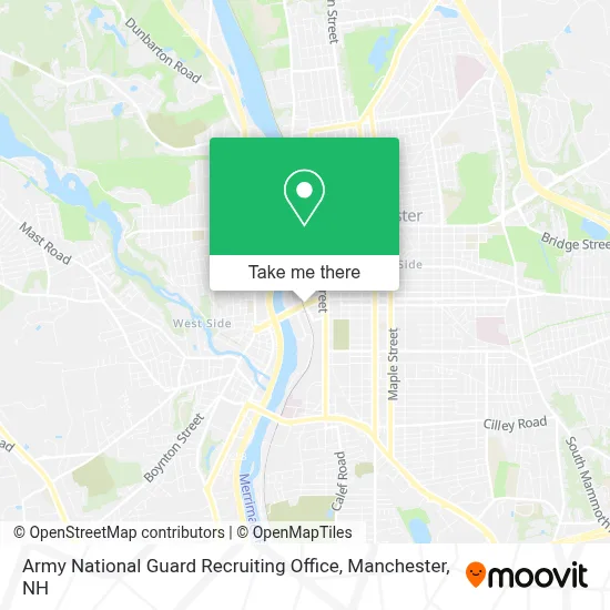 Army National Guard Recruiting Office map