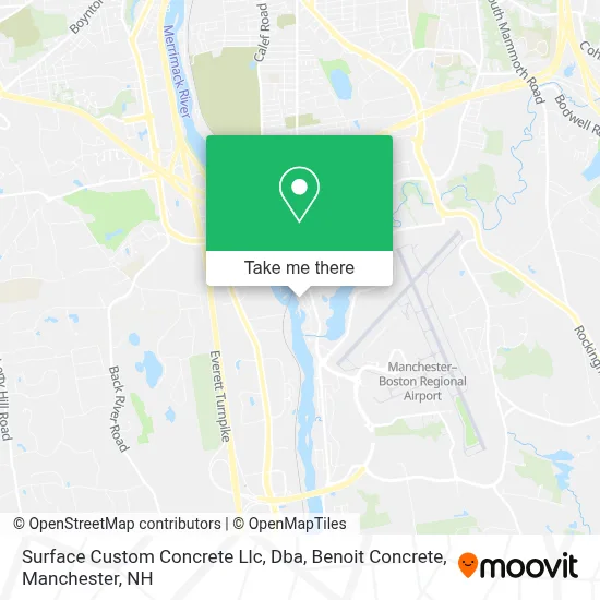 Surface Custom Concrete Llc, Dba, Benoit Concrete map