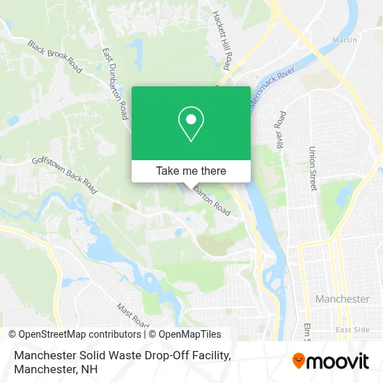 Manchester Solid Waste Drop-Off Facility map