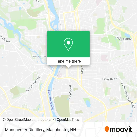 Manchester Distillery map
