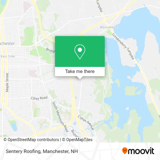 Sentery Roofing map