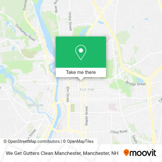 We Get Gutters Clean Manchester map
