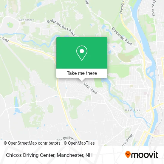 Chico's Driving Center map