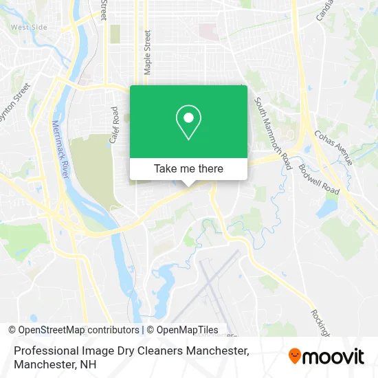Professional Image Dry Cleaners Manchester map