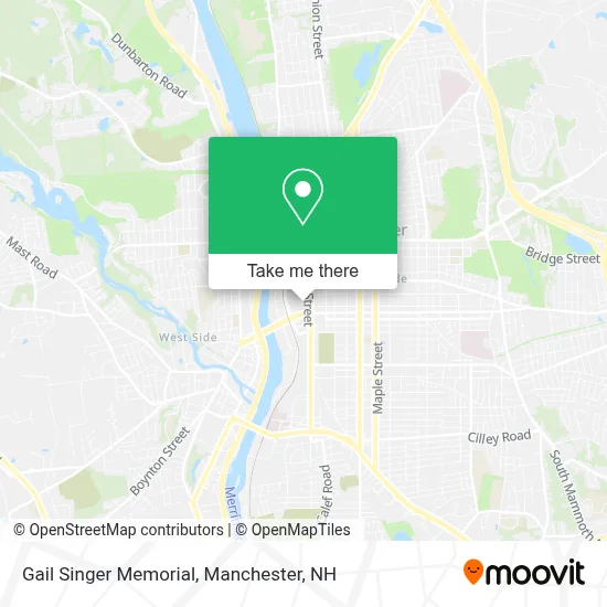 Gail Singer Memorial map