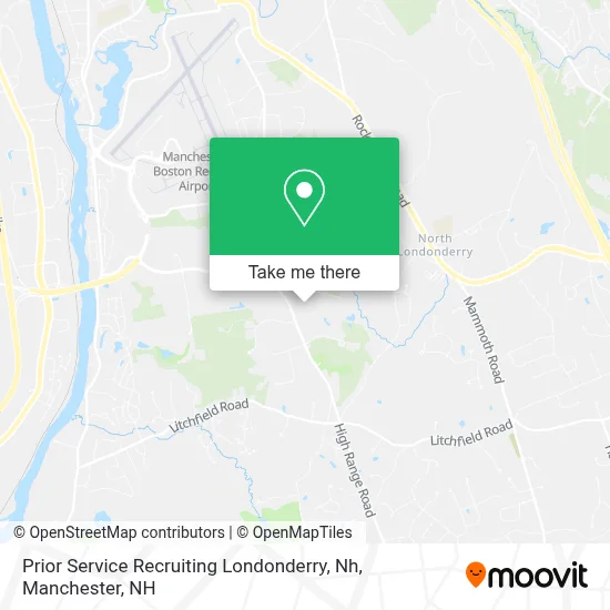 Prior Service Recruiting Londonderry, Nh map