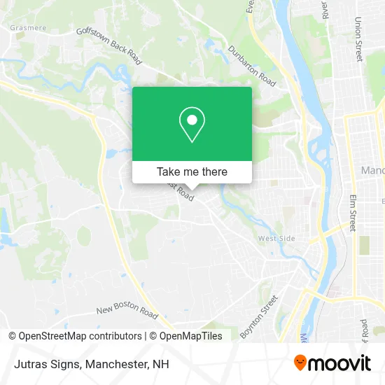 Jutras Signs map