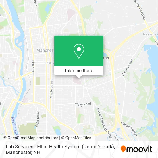 Lab Services - Elliot Health System (Doctor's Park) map