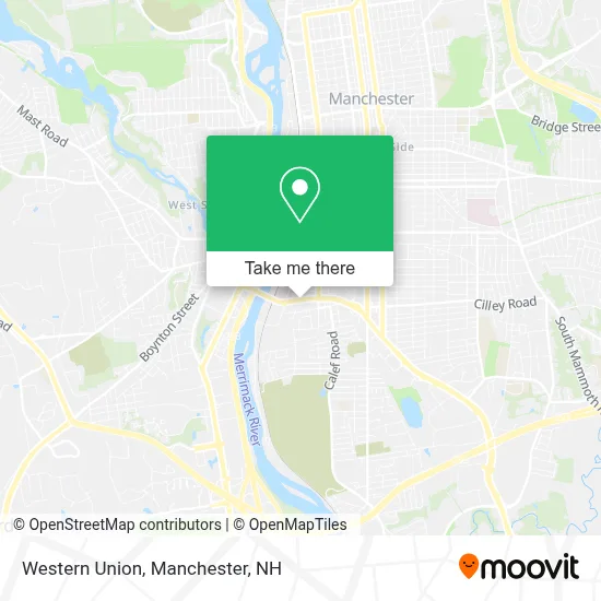 Western Union map