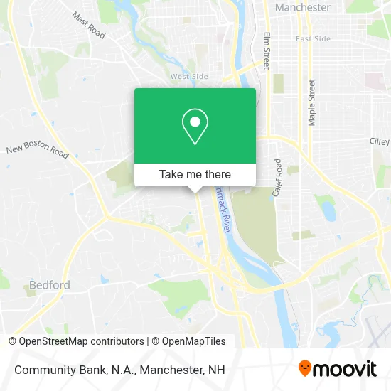 Community Bank, N.A. map