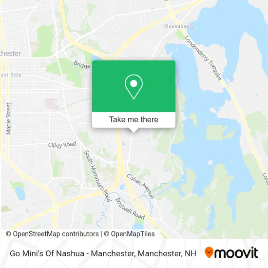 Go Mini's Of Nashua - Manchester map