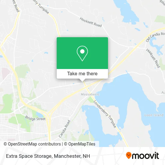Extra Space Storage map