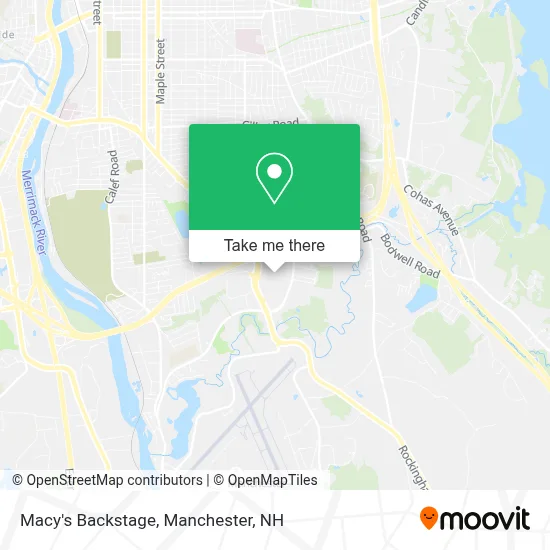 Macy's Backstage map