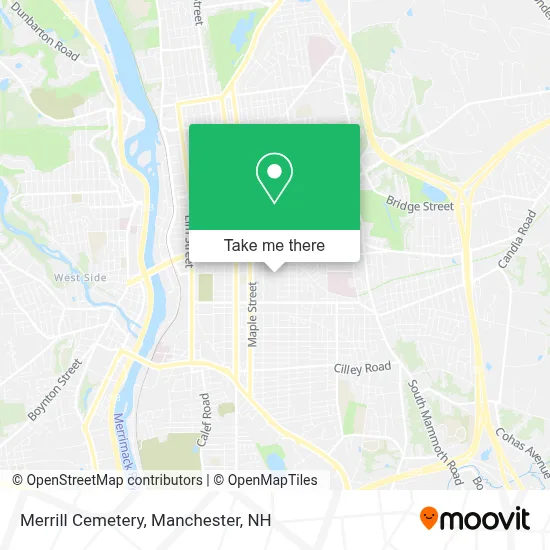 Merrill Cemetery map