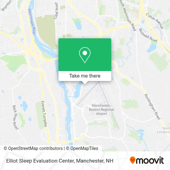 Elliot Sleep Evaluation Center map