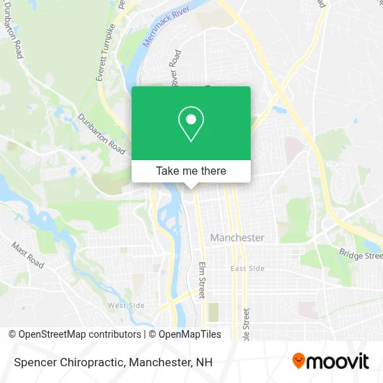 Spencer Chiropractic map