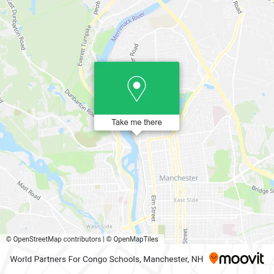 World Partners For Congo Schools map