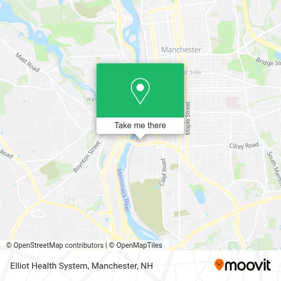 Elliot Health System map