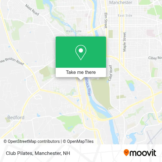 Club Pilates map