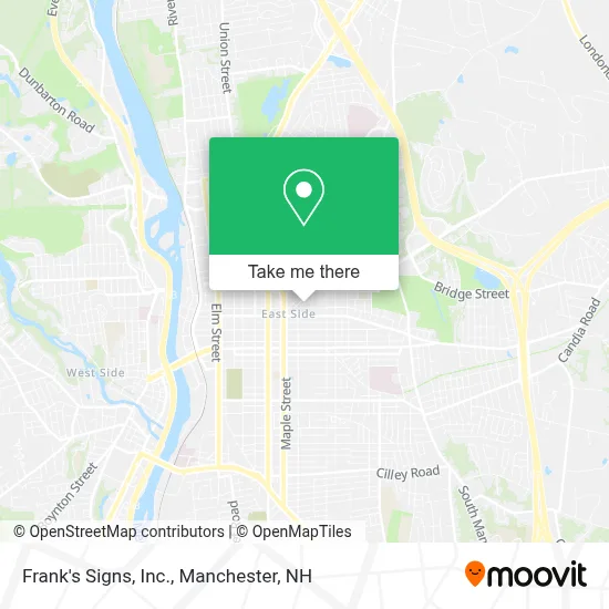 Frank's Signs, Inc. map
