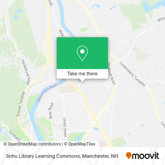 Snhu Library Learning Commons map