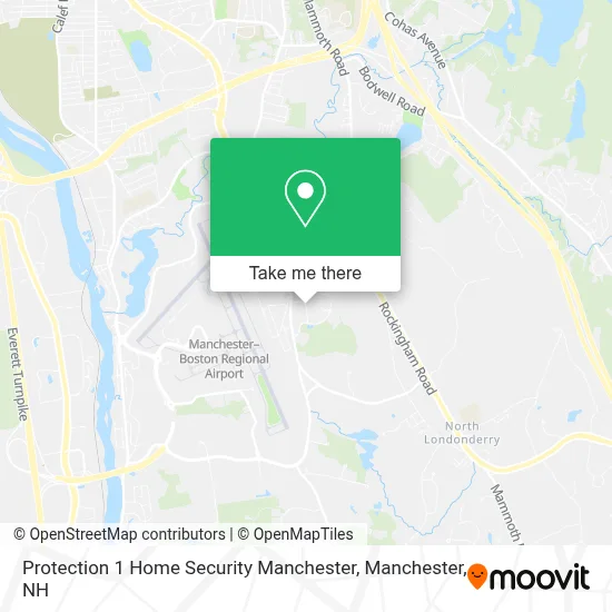 Protection 1 Home Security Manchester map
