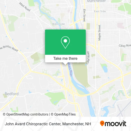 John Avard Chiropractic Center map