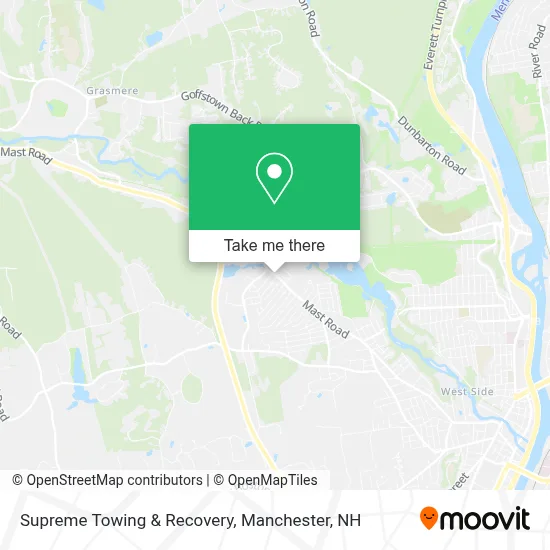 Supreme Towing & Recovery map