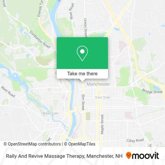 Rally And Revive Massage Therapy map