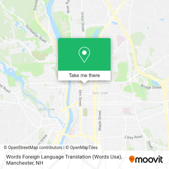 Words Foreign Language Translation (Words Usa) map