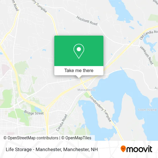 Life Storage - Manchester map