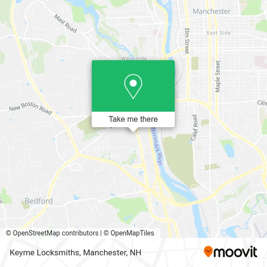 Keyme Locksmiths map