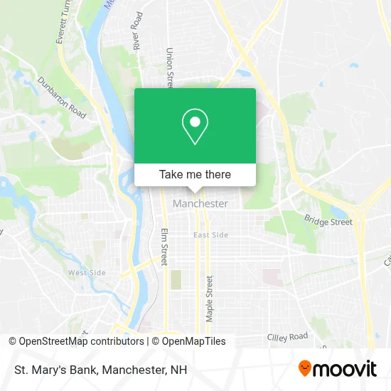 St. Mary's Bank map