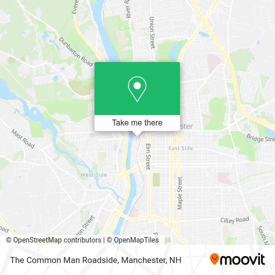 The Common Man Roadside map