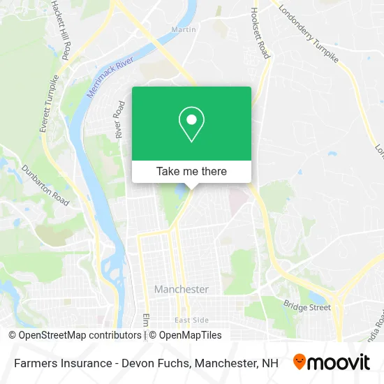 Farmers Insurance - Devon Fuchs map
