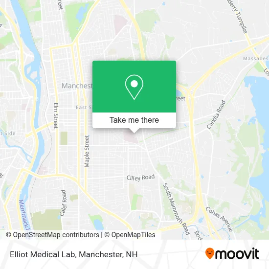 Elliot Medical Lab map