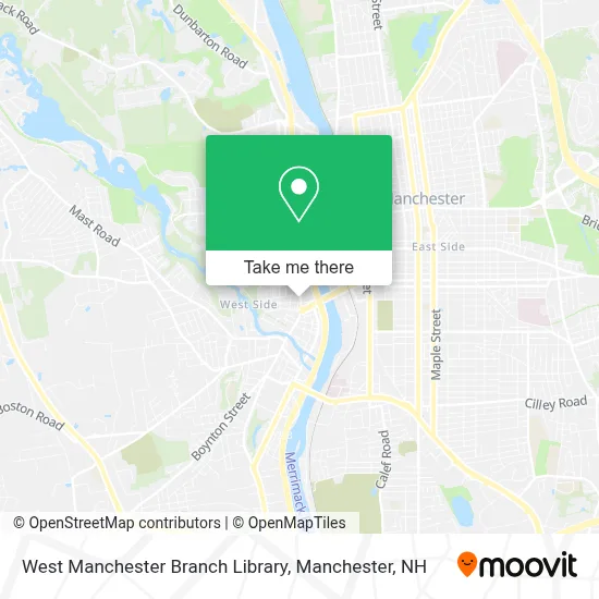 West Manchester Branch Library map