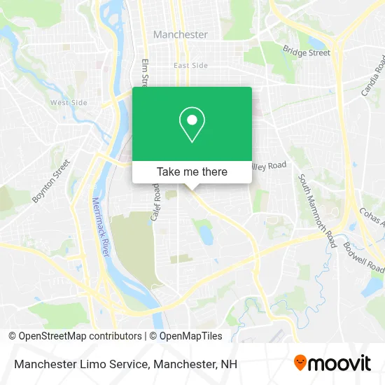 Manchester Limo Service map
