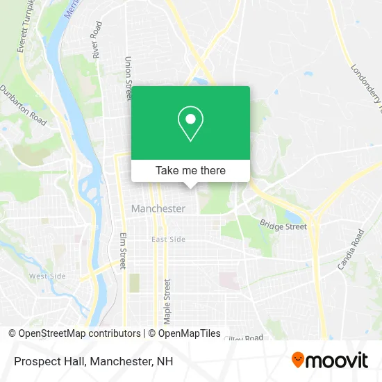 Prospect Hall map