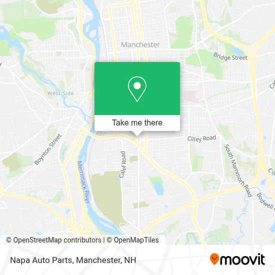 Napa Auto Parts map