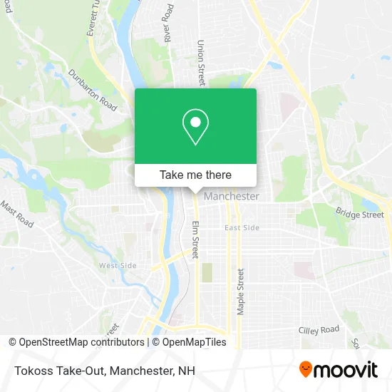 Tokoss Take-Out map