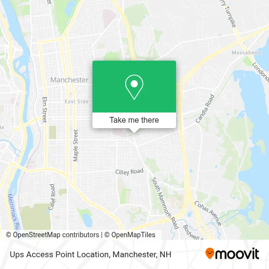 Ups Access Point Location map