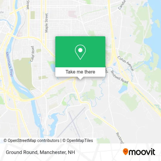 Ground Round map